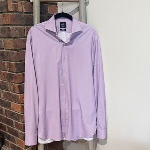 Johnnie-O “Top Shelf” Button Up Shirt Men’s M – Purple Check – Long Sleeve – EUC